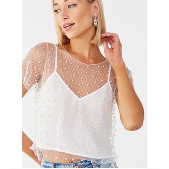 sheer mesh top forever 21